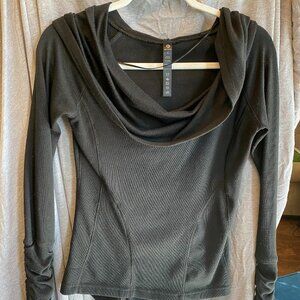 90 Degrees By Reflex Womens Size XS Cowl Neck Hooded Pullover